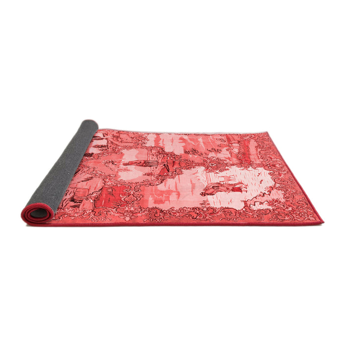 Animal Red Traditional Area Rugs