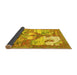 Sideview of Animal Yellow Traditional Rug, tr4759yw