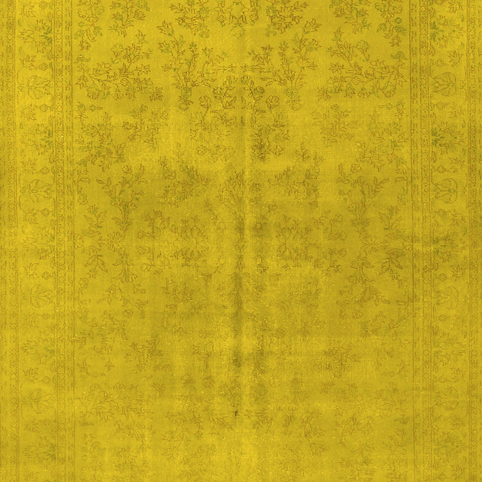 Machine Washable Persian Yellow Traditional Rug, wshtr475yw