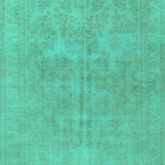 Machine Washable Persian Turquoise Traditional Area Rugs, wshtr475turq