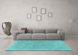 Machine Washable Persian Light Blue Traditional Rug in a Living Room, wshtr475lblu