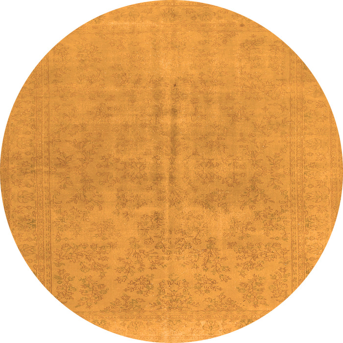 Machine Washable Persian Orange Traditional Area Rugs, wshtr475org