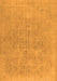 Serging Thickness of Machine Washable Persian Orange Traditional Area Rugs, wshtr475org