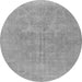 Machine Washable Persian Gray Traditional Rug, wshtr475gry