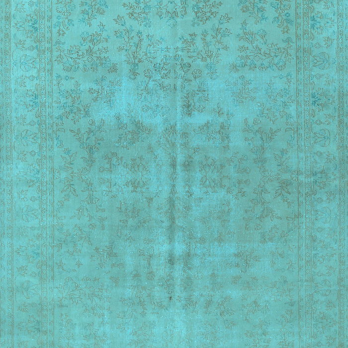 Machine Washable Persian Light Blue Traditional Rug, wshtr475lblu