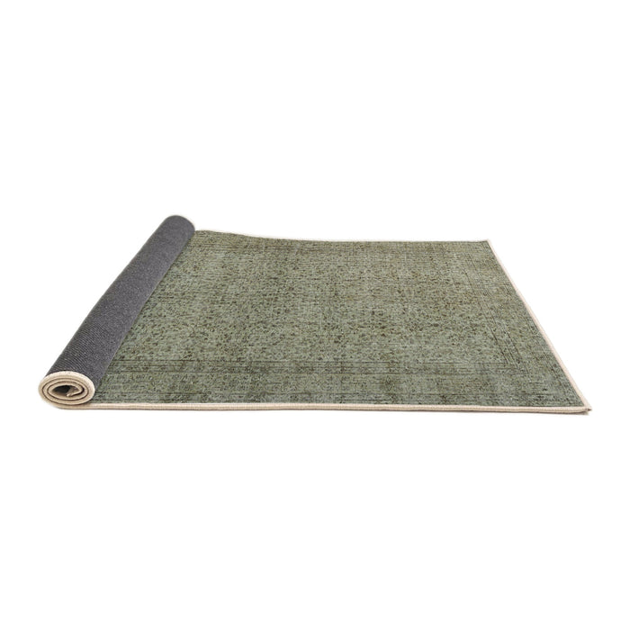 Sideview of Traditional Sage Green Persian Rug, tr476