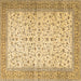 Square Persian Brown Traditional Rug, tr4760brn