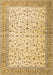 Machine Washable Persian Brown Traditional Rug, wshtr4760brn