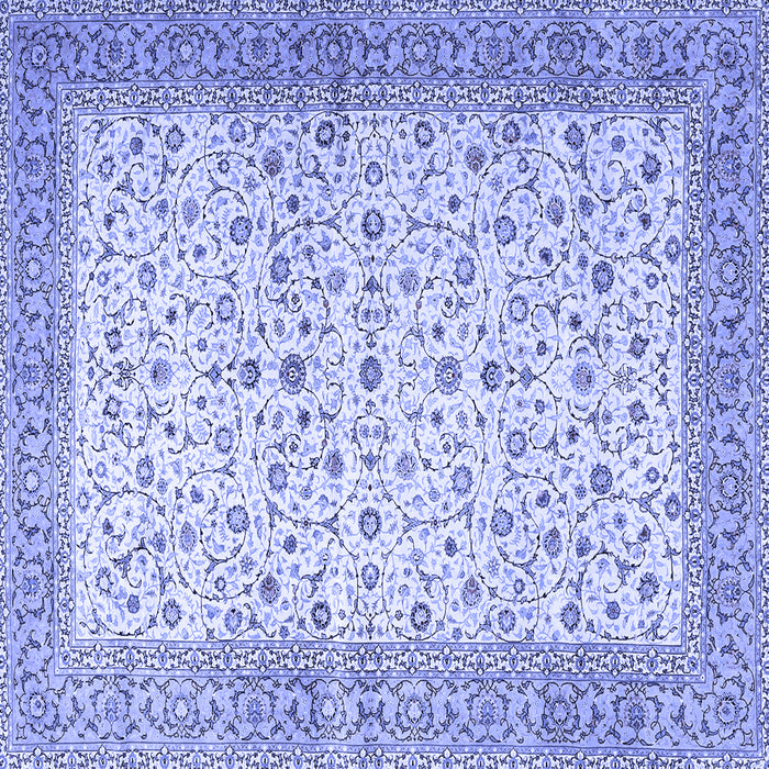 Square Persian Blue Traditional Rug, tr4760blu