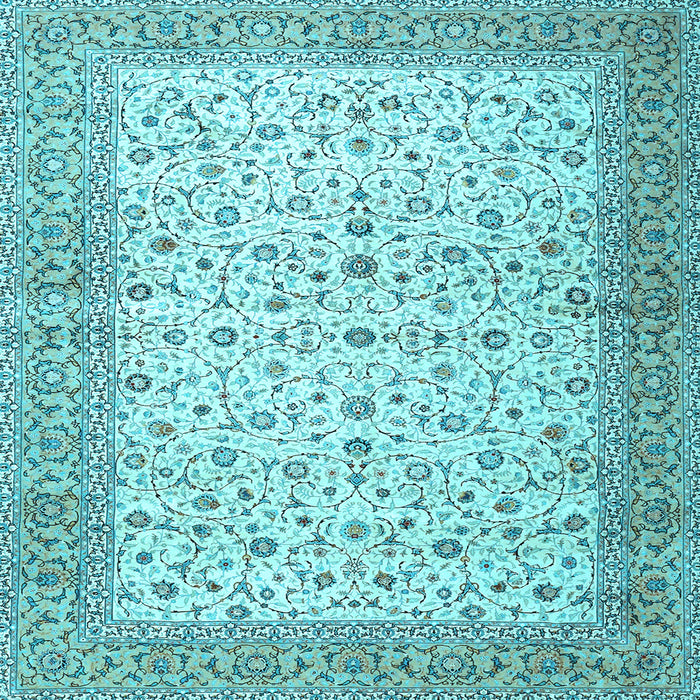 Square Persian Light Blue Traditional Rug, tr4760lblu