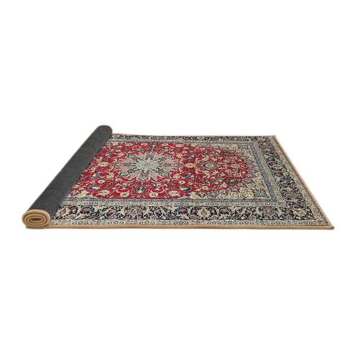 Sideview of Traditional Chestnut Brown Medallion Rug, tr4761