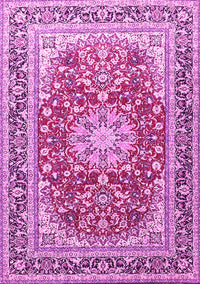 Medallion Pink Traditional Rug, tr4761pnk