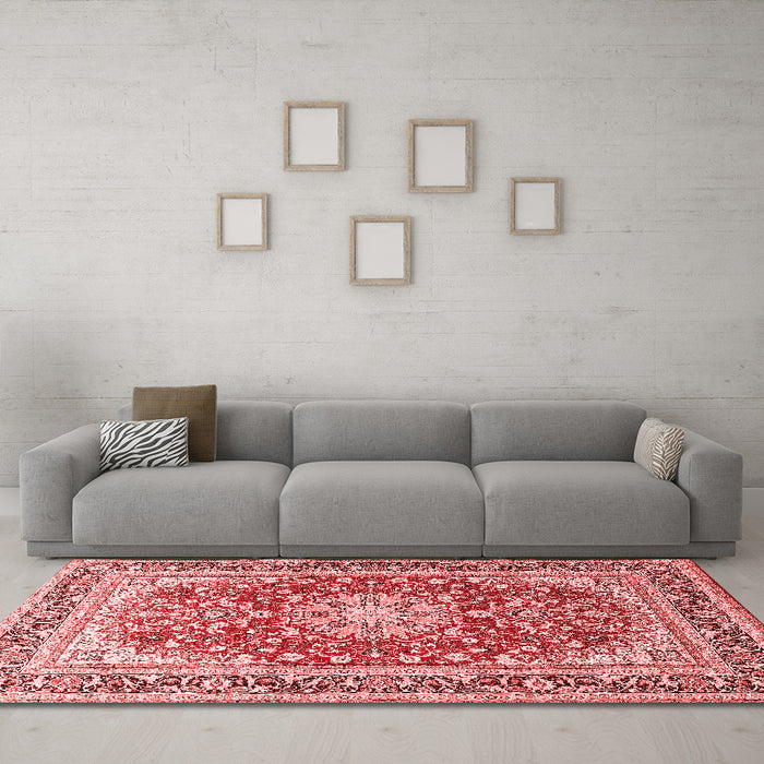 Traditional Red Washable Rugs