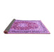 Sideview of Medallion Purple Traditional Rug, tr4761pur