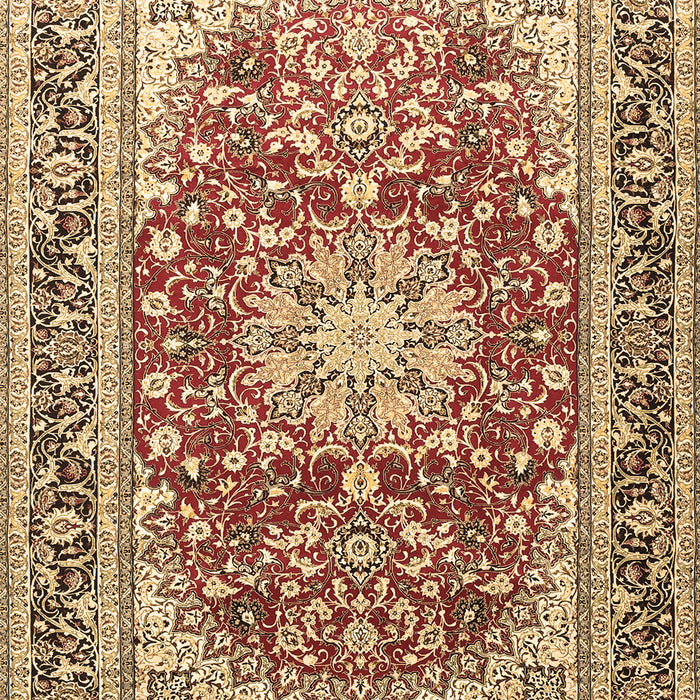 Medallion Brown Traditional Rug, tr4761brn