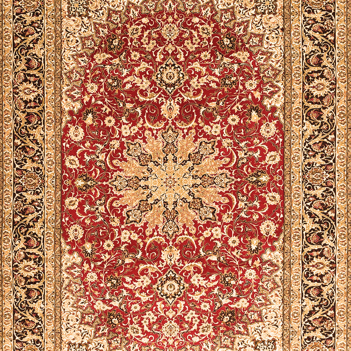 Medallion Orange Traditional Rug, tr4761org