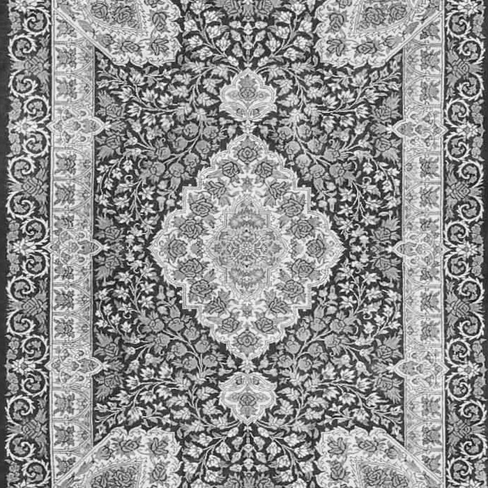 Serging Thickness of Machine Washable Medallion Gray Traditional Rug, wshtr4762gry