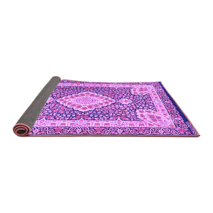 Sideview of Medallion Purple Traditional Rug, tr4762pur