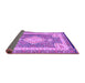 Sideview of Medallion Purple Traditional Rug, tr4762pur