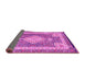 Sideview of Medallion Pink Traditional Rug, tr4762pnk