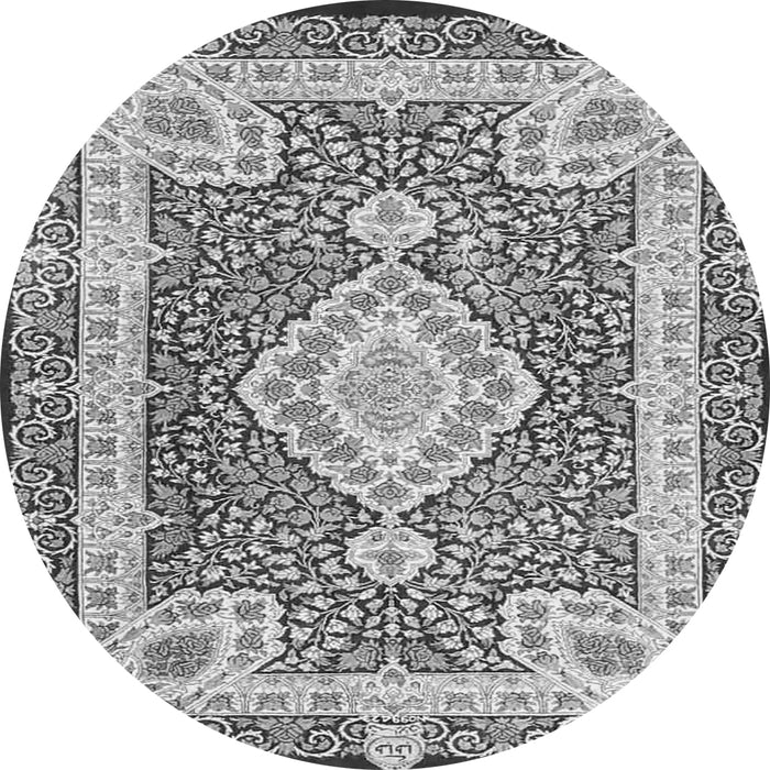 Square Medallion Gray Traditional Rug, tr4762gry