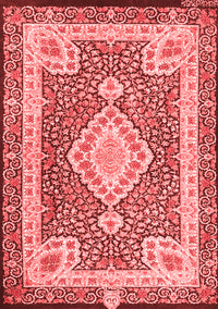 Medallion Red Traditional Rug, tr4762red