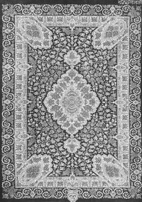 Medallion Gray Traditional Rug, tr4762gry