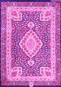 Medallion Pink Traditional Rug, tr4762pnk