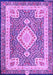 Machine Washable Medallion Purple Traditional Area Rugs, wshtr4762pur