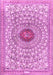 Medallion Pink Traditional Rug, tr4763pnk