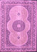 Medallion Pink Traditional Rug, tr4764pnk