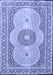 Medallion Blue Traditional Rug, tr4764blu