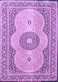 Medallion Purple Traditional Rug, tr4764pur