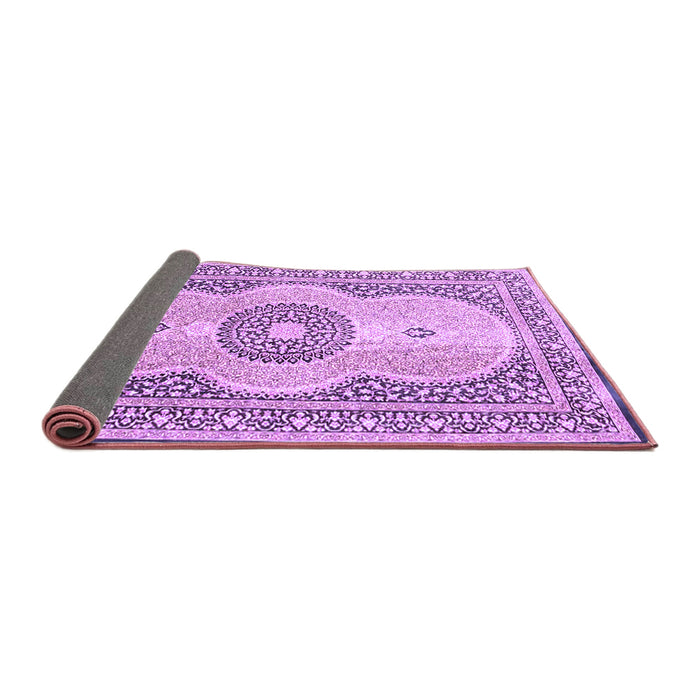 Sideview of Medallion Purple Traditional Rug, tr4764pur