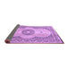 Sideview of Medallion Purple Traditional Rug, tr4764pur