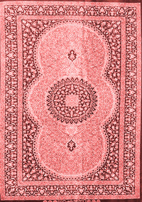 Medallion Red Traditional Rug, tr4764red