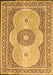 Medallion Orange Traditional Rug, tr4764org