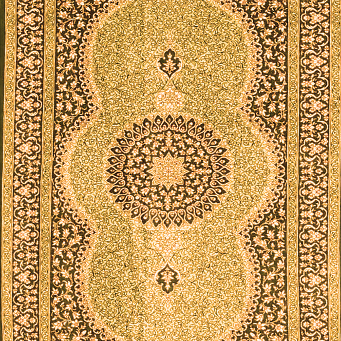 Medallion Orange Traditional Rug, tr4764org