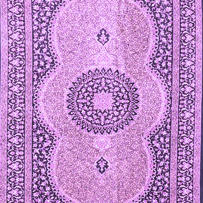 Machine Washable Medallion Purple Traditional Area Rugs, wshtr4764pur