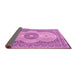 Sideview of Medallion Pink Traditional Rug, tr4764pnk