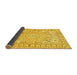 Sideview of Medallion Yellow Traditional Rug, tr4765yw