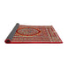 Sideview of Traditional Light Copper Gold Medallion Rug, tr4766