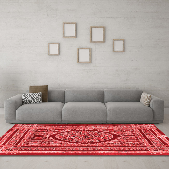 Traditional Red Washable Rugs