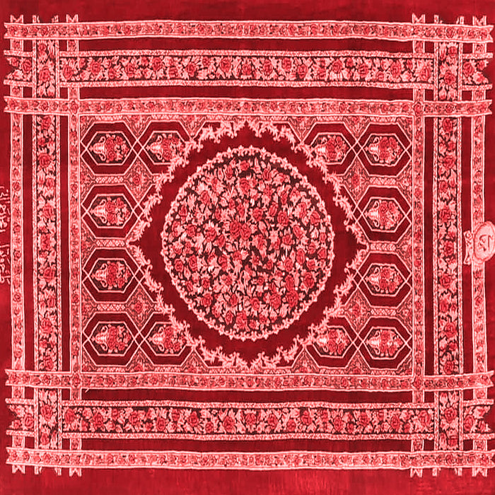 Medallion Red Traditional Rug, tr4766red