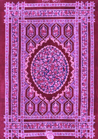 Medallion Purple Traditional Rug, tr4766pur