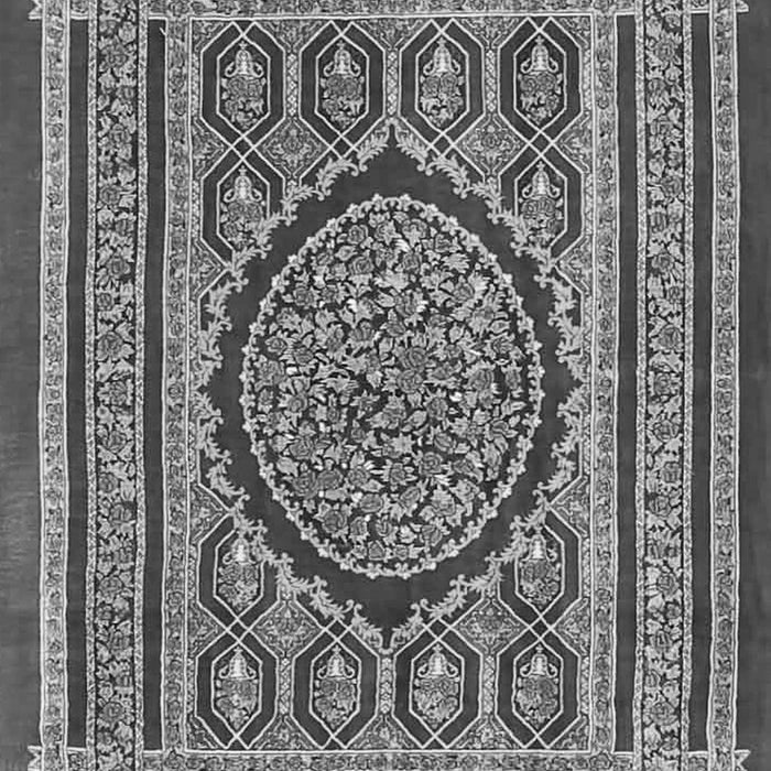 Medallion Gray Traditional Rug, tr4766gry