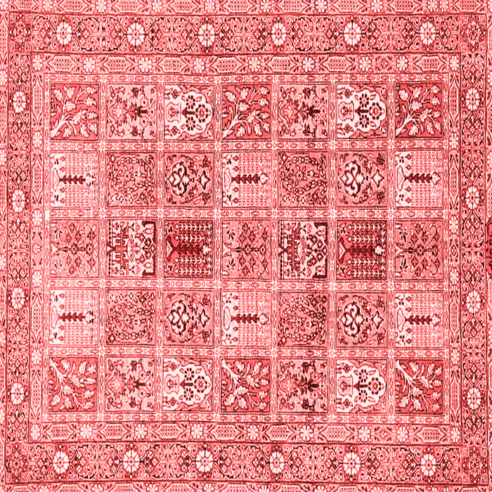 Machine Washable Persian Red Traditional Rug, wshtr4767red