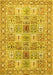 Machine Washable Persian Yellow Traditional Rug, wshtr4767yw