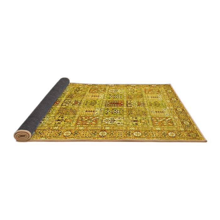 Sideview of Persian Yellow Traditional Rug, tr4767yw