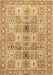 Machine Washable Persian Brown Traditional Rug, wshtr4767brn